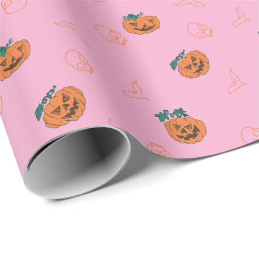 Verpakkingspapier voor Halloween - Pompoenen, Sche Cadeaupapier (Rol Hoek)