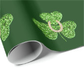 Verpakkingspapier voor Hoefijzer en shamrock Cadeaupapier (Rol Hoek)