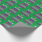 Verpakkingspapier voor kerstboomwerkingen unicorn cadeaupapier (Hoek)