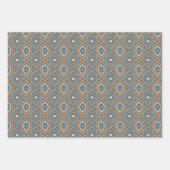 Verpakkingspapier voor Kerstmis met één patroon. Inpakpapier Vel (Voorkant 2)