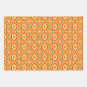 Verpakkingspapier voor Kerstmis met één patroon. Inpakpapier Vel (Voorkant)