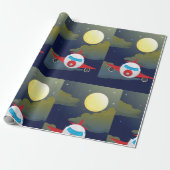 Verpakkingspapier voor motoren en vliegtuigen cadeaupapier (Uitgerold)