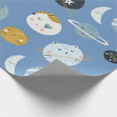 Verpakkingspapier voor ruimtekattenbakken cadeaupapier (Hoek)