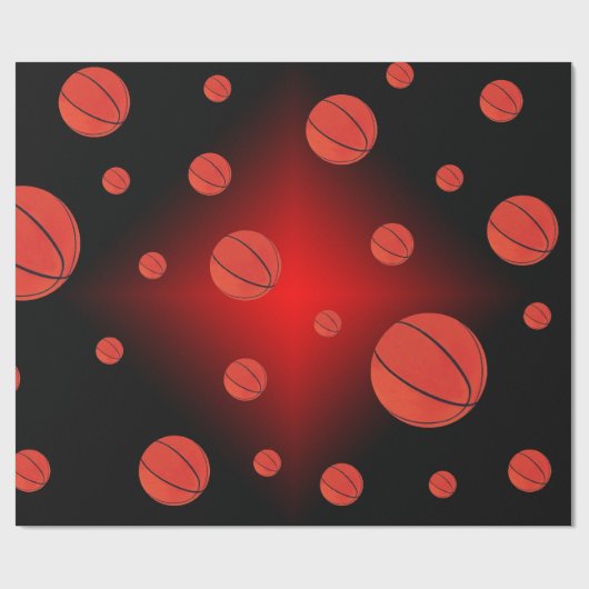 Verpakkingspapier voor ruimteketball cadeaupapier (Vlak)