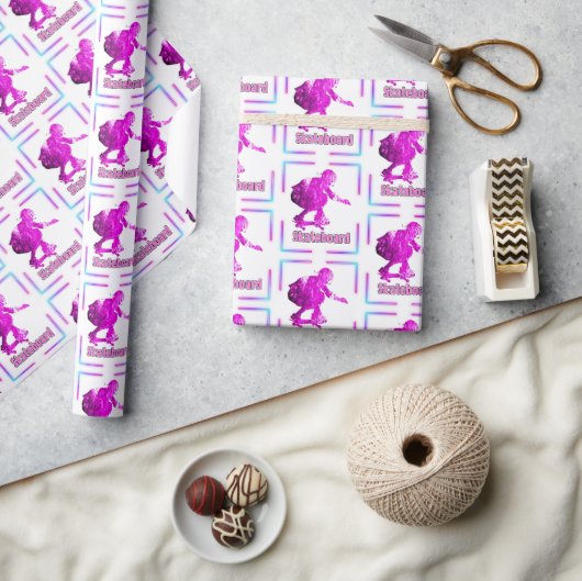 Verpakkingspapier voor skateboard cadeaupapier (Crafts)
