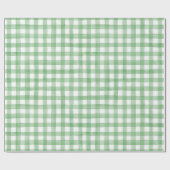 Verpakkingspapier voor trekkers | Green Gingham Cadeaupapier (Vlak)