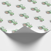 Verpakkingspapier voor trekkers | Waterverf tracto Cadeaupapier (Hoek)