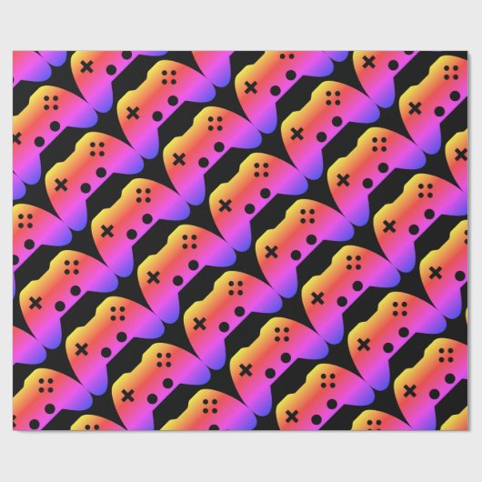 Verpakkingspapier voor videogame-controller cadeaupapier (Vlak)