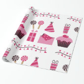 Verpakkingspapier voor vogeldagen cadeaupapier (Uitgerold)