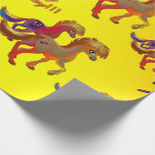 Verpakkingspapier voor vogelpaarden cadeaupapier (Hoek)