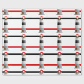 Verpakkingspapier voor vuurtorenontwerp cadeaupapier (Vlak)