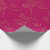 Verpakkingspapier - Wijn en gouden bessen Cadeaupapier (Hoek)