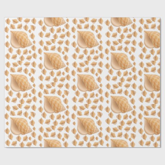 Verpakkingspapier Zeeshells Cadeaupapier (Vlak)