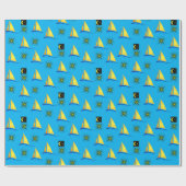 Verpakkingspapier Zeilboten Cadeaupapier (Vlak)