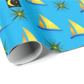 Verpakkingspapier Zeilboten Cadeaupapier (Rol Hoek)