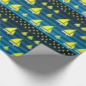 Verpakkingspapier Zeilboten Cadeaupapier (Hoek)