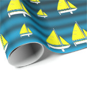 Verpakkingspapier Zeilboten Cadeaupapier (Rol Hoek)