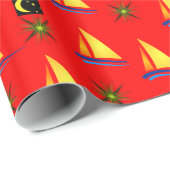 Verpakkingspapier Zeilboten Cadeaupapier (Rol Hoek)