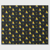 Verpakkingspapier Zeilboten Cadeaupapier (Vlak)