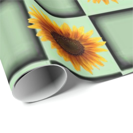 Verpakkingspapier Zonnebloem Cadeaupapier (Rol Hoek)