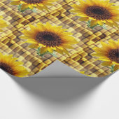 Verpakkingspapier Zonnebloem Cadeaupapier (Hoek)