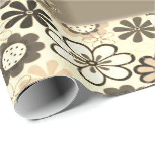 Verpakkingspapier Zonnebloem Cadeaupapier