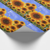 Verpakkingspapier Zonnebloem Cadeaupapier (Hoek)