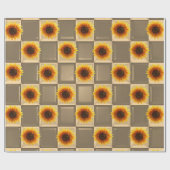 Verpakkingspapier Zonnebloem Cadeaupapier (Vlak)