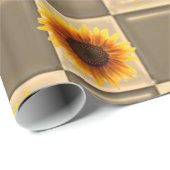 Verpakkingspapier Zonnebloem Cadeaupapier (Rol Hoek)