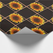 Verpakkingspapier Zonnebloem Cadeaupapier (Hoek)