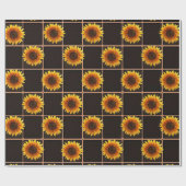 Verpakkingspapier Zonnebloem Cadeaupapier (Vlak)