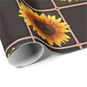 Verpakkingspapier Zonnebloem Cadeaupapier (Rol Hoek)