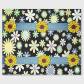 Verpakkingspapier Zonnebloem Cadeaupapier (Vlak)