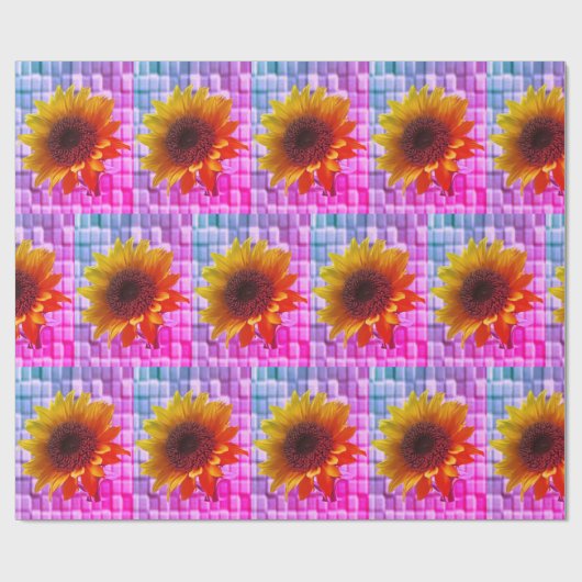 Verpakkingspapier Zonnebloem Cadeaupapier (Vlak)