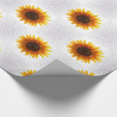 Verpakkingspapier Zonnebloem Cadeaupapier (Hoek)