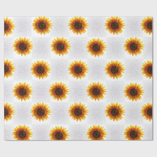 Verpakkingspapier Zonnebloem Cadeaupapier (Vlak)