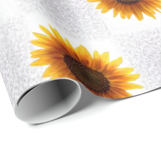 Verpakkingspapier Zonnebloem Cadeaupapier (Rol Hoek)