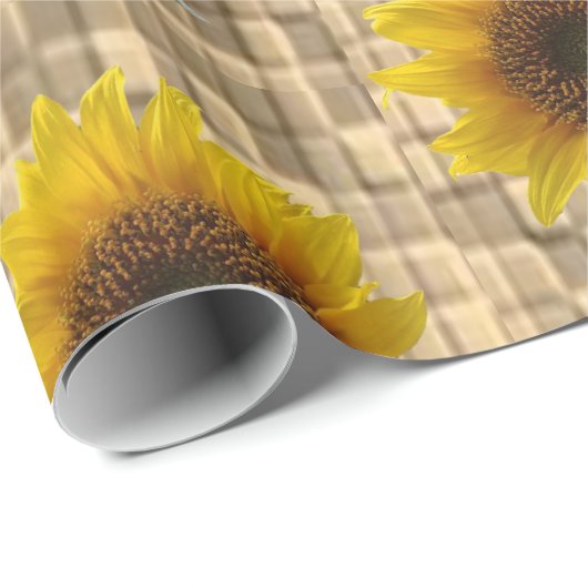 Verpakkingspapier Zonnebloem Cadeaupapier (Rol Hoek)