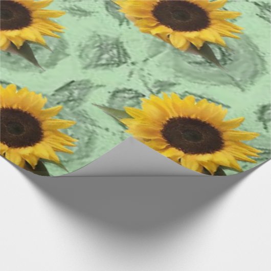 Verpakkingspapier Zonnebloem Cadeaupapier (Hoek)