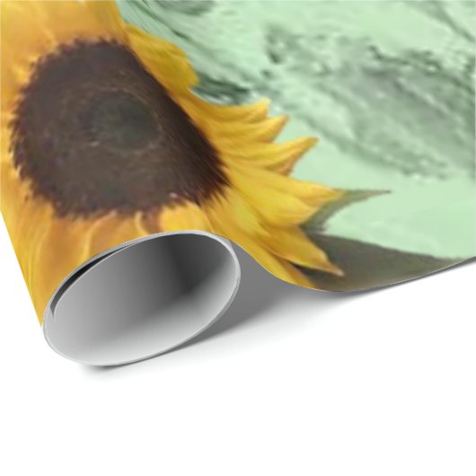 Verpakkingspapier Zonnebloem Cadeaupapier (Rol Hoek)