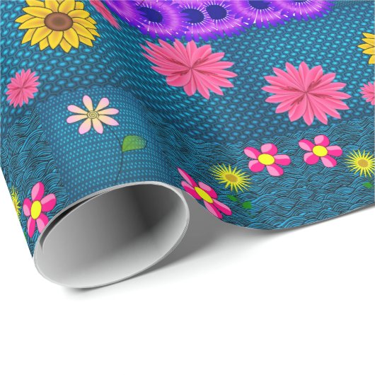 Verpakkingspapier Zonnebloem Cadeaupapier (Rol Hoek)