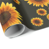 Verpakkingspapier Zonnebloem Cadeaupapier (Rol Hoek)