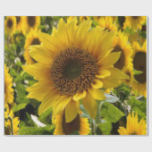 Verpakkingspapier Zonnebloem Cadeaupapier (Vlak)