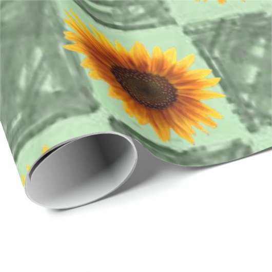 Verpakkingspapier Zonnebloem Cadeaupapier (Rol Hoek)