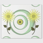 Verpakkingspapier Zonnebloem Cadeaupapier (Vlak)