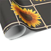 Verpakkingspapier Zonnebloem Cadeaupapier (Rol Hoek)