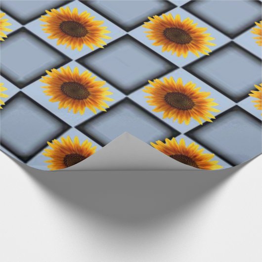 Verpakkingspapier Zonnebloem Cadeaupapier (Hoek)