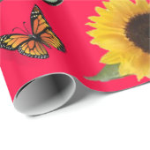 Verpakkingspapier Zonnebloem Cadeaupapier (Rol Hoek)