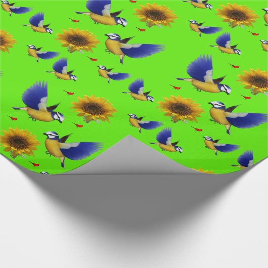 Verpakkingspapier Zonnebloem Cadeaupapier (Hoek)