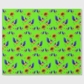 Verpakkingspapier Zonnebloem Cadeaupapier (Vlak)